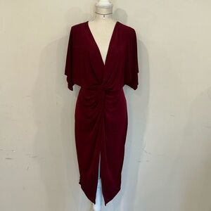 Fashion nova burgundy dress size large